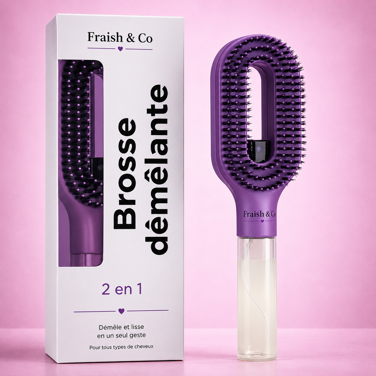 Brosse Démêlante 2 en 1
