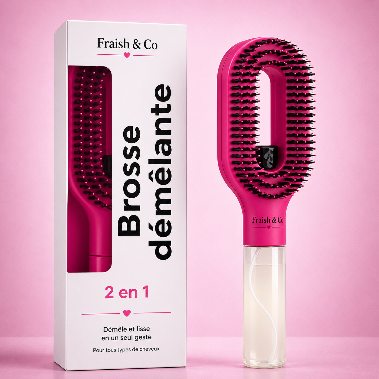 Brosse Démêlante 2 en 1